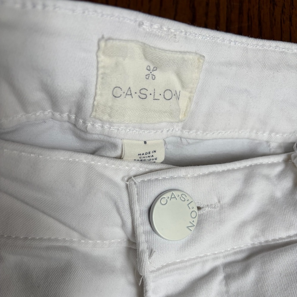 Caslon Stretch Cotton Chino Women’s White Pants - Picture 7 of 10